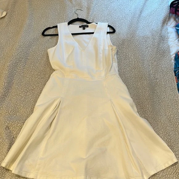 Banana Republic | Dresses | Banana Republic Denimfitflaredress White | Poshmark Banana Republic | Dresses | Banana Republic Denimfitflaredress White | Poshmark